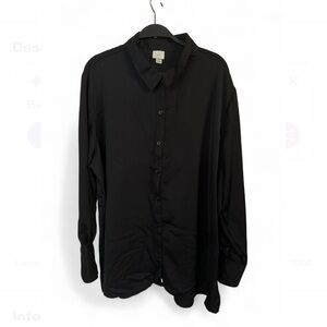 a new day Black Collared Shirt